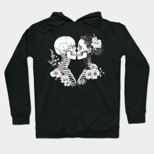 Life in Death: Blooming Skulls Illustration Hoodie